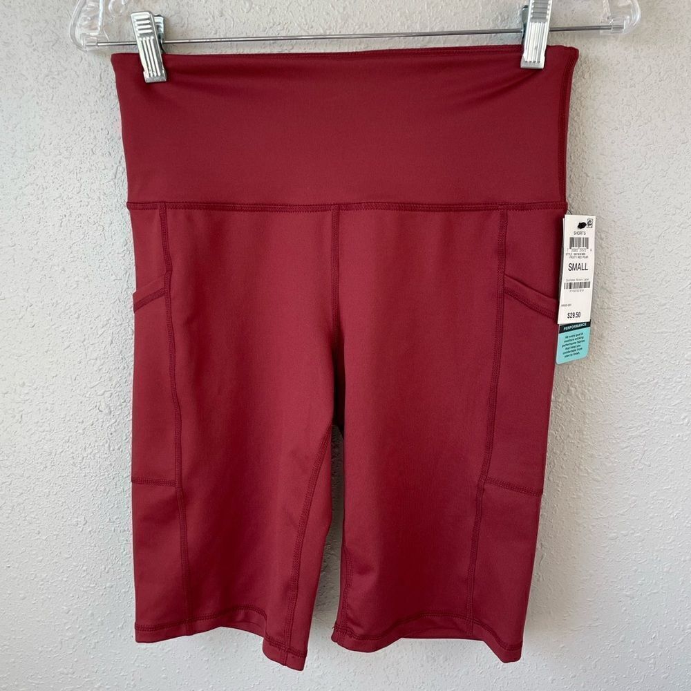 NWT Ideology Maroon Legging Shorts Sizes  XS or S